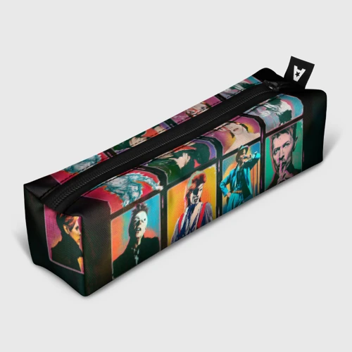 Пенал школьный 3D David Bowie vintage collage