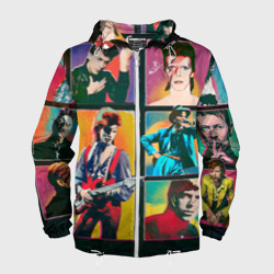 Мужская ветровка 3D David Bowie vintage collage