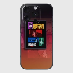 Чехол для iPhone 16 Pro Max силиконовый с защитой камеры Лазарь сериал аниме