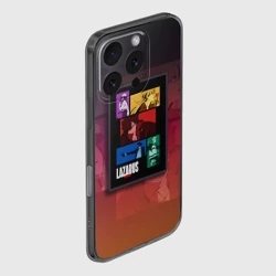 Чехол для iPhone 16 Pro Max силиконовый с защитой камеры Лазарь сериал аниме - фото 2