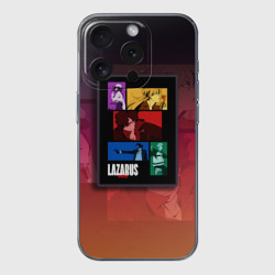 Чехол для iPhone 15 Pro Max силиконовый с защитой камеры Лазарь сериал аниме