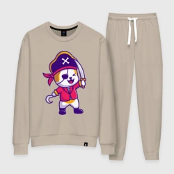 Женский костюм хлопок Весёлый кот пират