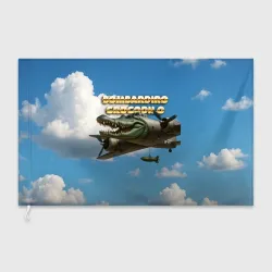 Флаг 3D Bombardino Crocodillo мем