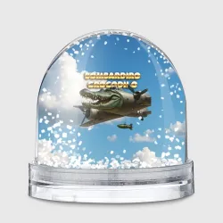 Игрушка Снежный шар Bombardino Crocodillo мем