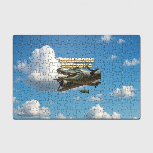 Головоломка Пазл магнитный 126 элементов Bombardino Crocodillo мем
