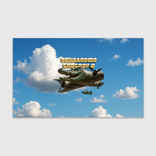 Бумага для упаковки 3D Bombardino Crocodillo мем