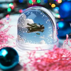 Игрушка Снежный шар Бомбардиро крокодило - фото 2