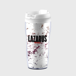 Термокружка-непроливайка Лазарь аниме надпись гранж