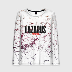 Женский лонгслив 3D Лазарь аниме надпись гранж