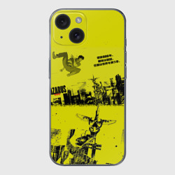 Чехол для iPhone 15 силиконовый с защитой камеры Лазарь аниме обложка