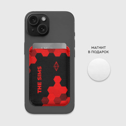 Картхолдер Magsafe магнитный The Sims - red gradient вертикально - фото 2