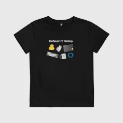 Детская футболка хлопок Default IT setup