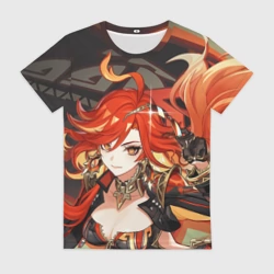 Женская футболка 3D Mavuika Genshin Impact