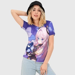 Женская футболка 3D Slim Citlali Genshin Impact - фото 2