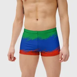 Мужские купальные плавки 3D Дагестанские цвета - фото 2