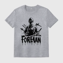 Мужская футболка хлопок Прораб черное граффити