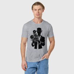 Мужская футболка хлопок Режиссер с камерой стимпанк - фото 2