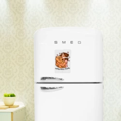 Магнитный плакат 2Х3 Котькина мать  брюнетка и кот бука - фото 2