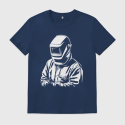 Мужская футболка хлопок Сварщик в маске