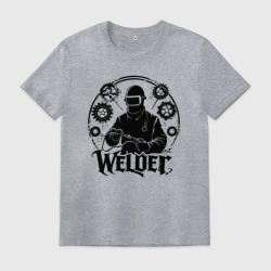 Мужская футболка хлопок Сварщик стимпанк