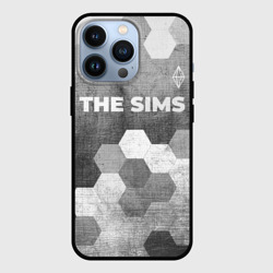 Чехол для iPhone 13 Pro The Sims - grey gradient посередине