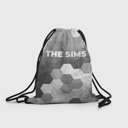 Рюкзак-мешок 3D The Sims - grey gradient посередине