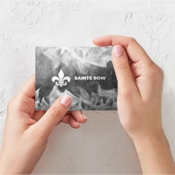 Поздравительная открытка Saints Row - grey gradient по-горизонтали - фото 2