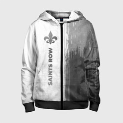 Детская толстовка 3D на молнии Saints Row - white gradient по-вертикали