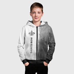 Детская толстовка 3D на молнии Saints Row - white gradient по-вертикали - фото 2