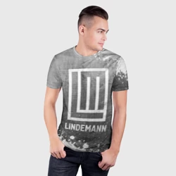 Мужская футболка 3D Slim Lindemann - grey gradient - фото 2
