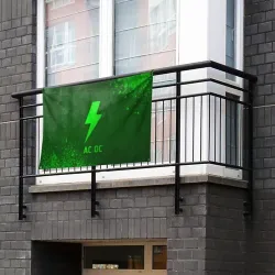 Флаг-баннер AC DC - green gradient - фото 2