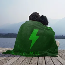 Плед 3D AC DC - green gradient - фото 2