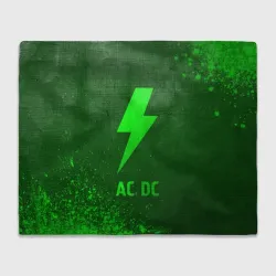 Плед 3D AC DC - green gradient
