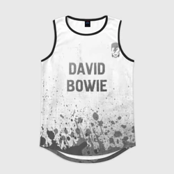 Мужская спортивная майка 3D David Bowie - white gradient посередине