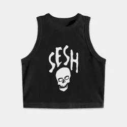 Женская укороченная майка-топ хлопок Team Sesh