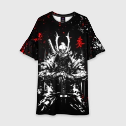 Детское платье 3D Самурай - арт чернилами