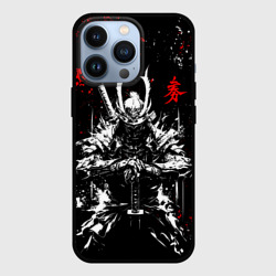 Чехол для iPhone 13 Pro Самурай - арт чернилами