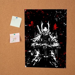 Постер Самурай - арт чернилами - фото 2