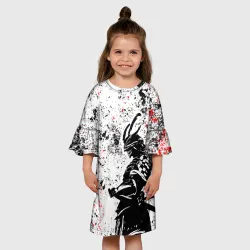 Детское платье 3D Самурай - брызги красок - фото 2