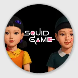 Круглый коврик для мышки Squid Game 3