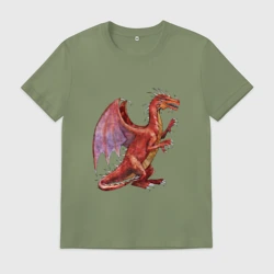 Мужская футболка хлопок HOMM3 Red Dragon
