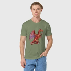 Мужская футболка хлопок HOMM3 Red Dragon - фото 2