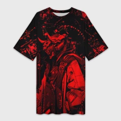Платье-футболка 3D Кибернетический Они 