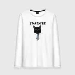 Мужской лонгслив хлопок Startaper кот