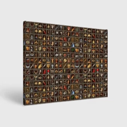 Холст прямоугольный Артефакты меча и магии