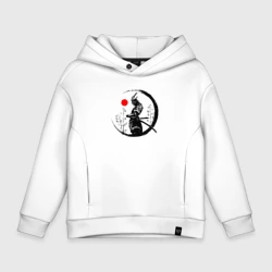 Детское худи Oversize хлопок Самурай и солнце