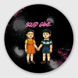 Круглый коврик для мышки Squid game 3 season
