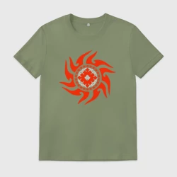 Мужская футболка хлопок Оберег репейник счастья - знак на удачу