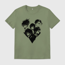 Мужская футболка хлопок Человеческие ресурсы в стиле аниме