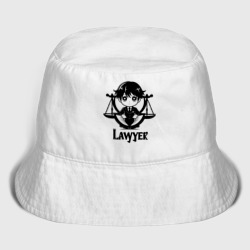 Женская панама хлопок Юрист в весах правосудия аниме